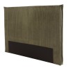 Upholstered headboard for 140/160 cm beds in green corduroy - Arthur Collection