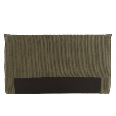 Upholstered headboard for 160/180 cm beds in green corduroy - Arthur Collection