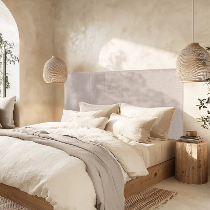 Tête de lit rembourrée pour lits 140/160cm couleur grise - Collection ARTHUR