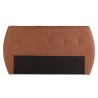 Upholstered headboard for 140/160 cm beds in terracotta/orange