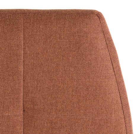 Tête de lit rembourrée pour lits 140/160cm couleur terracotta / orange