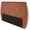 Tête de lit rembourrée pour lits 140/160cm couleur terracotta / orange