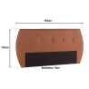 Tête de lit rembourrée pour lits 140/160cm couleur terracotta / orange