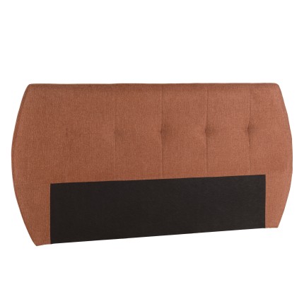 Upholstered headboard for 140/160 cm beds in terracotta/orange