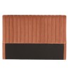 Tête de lit rembourrée pour lits 140/160cm velours orange