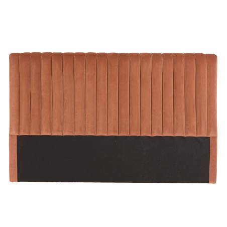 Upholstered headboard for 140/160cm beds in orange velvet