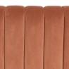 Tête de lit rembourrée pour lits 140/160cm velours orange