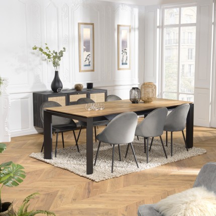 SECONDE MAIN - Table à manger 220x100cm teck recyclé