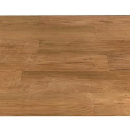 Outdoor dining table 250/350x100cm recycled teak with metal legs