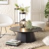 SECONDE MAIN - Table basse ronde noire D90cm