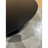 DALY Black Round Coffee Table 90x90cm - 100% Wood Functional Design