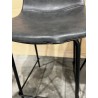 SECONDE MAIN - Lot de 2 tabourets de bar John anthracite hauteur d'assise 65cm