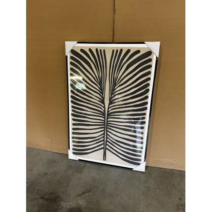 SECONDE MAIN - Décoration murale A - 63x93cm en papier japonais, cadre noir