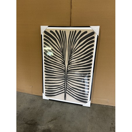 SECONDE MAIN - Décoration murale A - 63x93cm en papier japonais, cadre noir