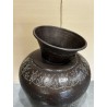 SECONDE MAIN - Vase alu L40cm H85cm couleur cuivre foncé patine antique