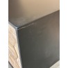 DORRIE - Black Bedside Table with 2 Drawers, Scandi-Style