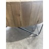 CLARA Round Coffee Table 90x90cm - Natural Teak Wood