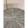CLARA Round Coffee Table 90x90cm - Natural Teak Wood