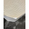 SECONDE MAIN - Tabouret effet souche d’arbre en béton beige