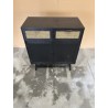 ANGELO Black Wooden Sideboard with Drawers & Doors
