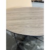 SECONDE MAIN - Table basse biseautée 70x70cm métal noir