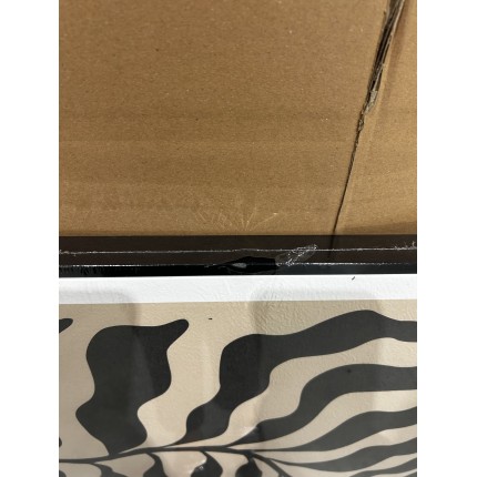 SECONDE MAIN - Décoration murale C - 63x93cm en papier japonais, cadre noir
