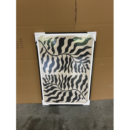 HOMER Wall Decoration C - 63x93cm Japanese Paper, Black Frame