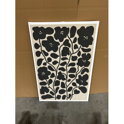 HOMER Wall Decoration A - Japanese Paper, Black Frame - 63x93cm