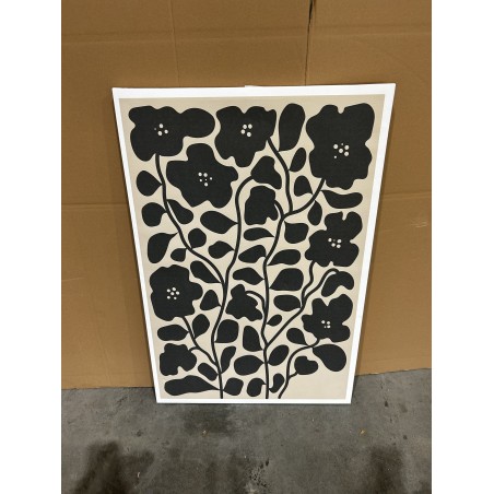 HOMER Wall Decoration A - Japanese Paper, Black Frame - 63x93cm