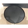 DALY Black Round Coffee Table 102x102cm - Metal Base