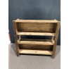 SANDY - Brown 3-tier Recycled Pine Wood Shelf