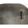 Ovoid coffee table with textured black | SECOND LIFE