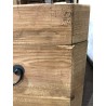 SECONDE MAIN - Coffre rangement marron bois Pin recyclé