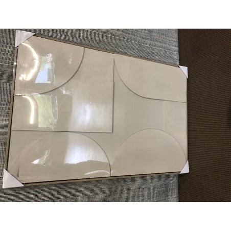 HOMER Wall Decoration 83x123cm - Abstract Beige Shapes in Relief
