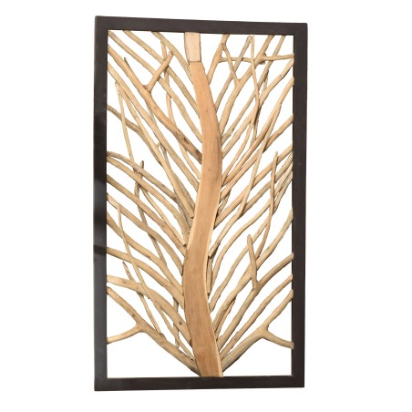 Déco murale 120x70cm motif teck arbre de vie | SECONDE MAIN