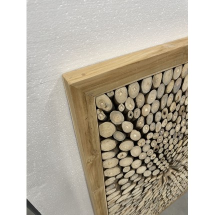 Déco 120x70cm branches de teck, cadre naturel | SECONDE MAIN