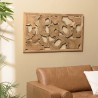 Decorative item, 120 x 70 cm, rounded shapes, teak | SECOND-HAND