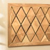 Décoration murale 120x50cm motifs losanges teck | SECONDE VIE