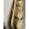 SECOND-HAND - Square wall decoration 100x100cm teak branches - model 2