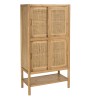 Dish cabinet with 2 shelves / 2 doors - Mindi / Rattan | Amy Collection Dish cabinet with 2 shelves / 2 doors - Mindi / Rattan | Amy Collection