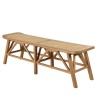 Banc 2 places en bois et rotin | Collection Amy Banc 2 places en bois et rotin | Collection Amy