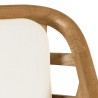 Canapé 2 places coussins blanc en bois et rotin | Collection Amy Canapé 2 places coussins blanc en bois et rotin | Collection Amy