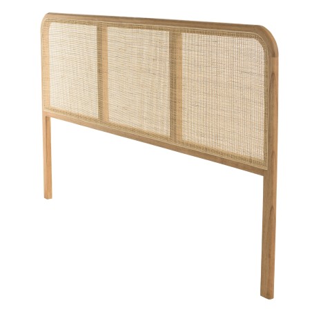 Tête de lit pour lits 160/180cm en bois et rotin | Amy