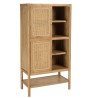 Dish cabinet with 2 shelves / 2 doors - Mindi / Rattan | Amy Collection Dish cabinet with 2 shelves / 2 doors - Mindi / Rattan | Amy Collection