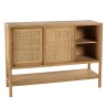 2-shelf, 3-door sideboard in mindi wood and natural rattan | Amy Collection 2-shelf, 3-door sideboard in mindi wood and natural rattan | Amy Collection