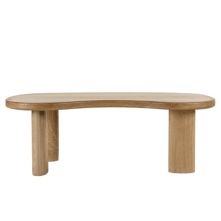 Wave-shaped coffee table in mindi wood | Amy
