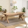 SECOND-HAND - Rectangular dining table 220x100cm recycled pine wood