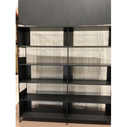 SECONDE MAIN - Étagère 10 niches 5 niveaux noire piètement métal