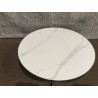 SECONDE MAIN - Table basse ronde 78x78cm plateau effet marbre