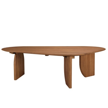 Organic-shaped coffee table in recycled teak | Sixtine Collection
